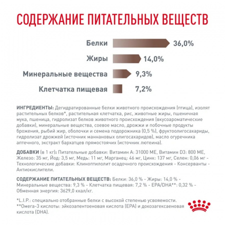 Сухой корм ROYAL CANIN Gastrointestinal Hairball для взрослых кошек для профилактики образования волосяных комочков 350г