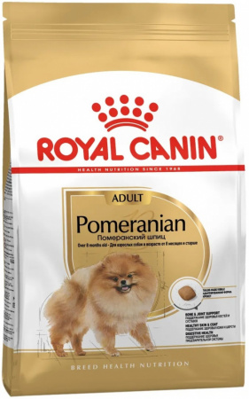 Сухой корм ROYAL CANIN Pomeranian Adult, для взрослых собак породы Померанский Шпиц 1.5кг