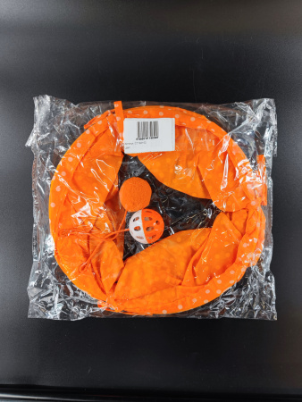 CT18015 Тоннель для кошек Чистый котик, оранжевый, 50см, нетканое полотно