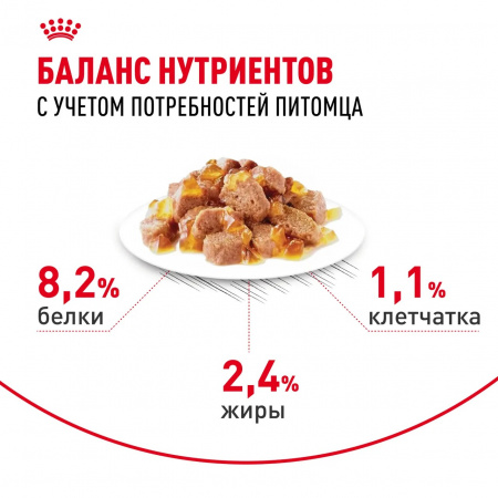 Влажный корм ROYAL CANIN Appetite Control Care для взрослых кошек, для контроля выпрашивания корма, мелкие кусочки в желе, 85г
