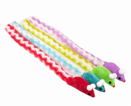 CT16025 Игрушка для кошек "Мышь" с длинным хвостом, 23 см.