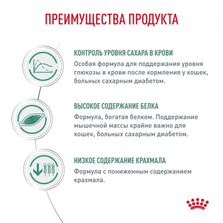 Сухой корм ROYAL CANIN Diabetic для взрослых кошек при сахарном диабете 350г