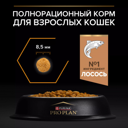 Сухой корм Purina PRO PLAN Derma Care для кошек, здоровье кожи и красота шерсти, с лососем, 10 кг