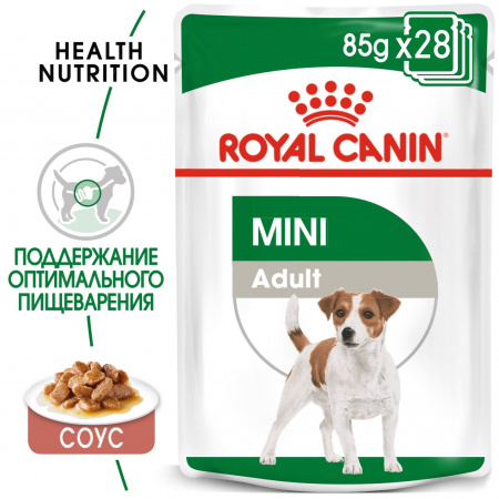 Влажный корм ROYAL CANIN Mini Adult, для взрослых собак мелких размеров, 85г