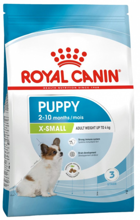 Сухой корм ROYAL CANIN X-Small Puppy, для щенков миниатюрных пород, 3кг