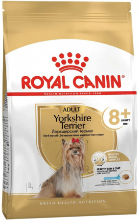 Сухой корм ROYAL CANIN Yorkshire Terrier 8+, для стареющих собак породы Йоркширский Терьер от 8 лет, 500г.