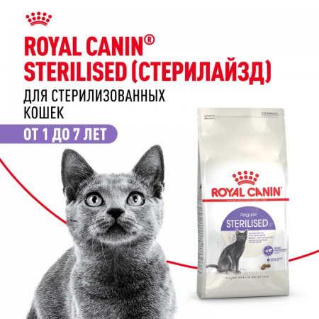 Сухой корм ROYAL CANIN Sterilised 37, для стерилизованных кошек и кастрированных котов, 2 кг