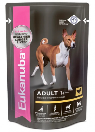 Влажный корм EUKANUBA для взрослых собак, курица 100г