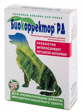 Кормовая добавка Биокорректор РД для нормализации работы желудочно-кишечного тракта, для собак, 90таблеток