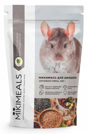 Сухой корм Mikimeals для шиншилл, 400г