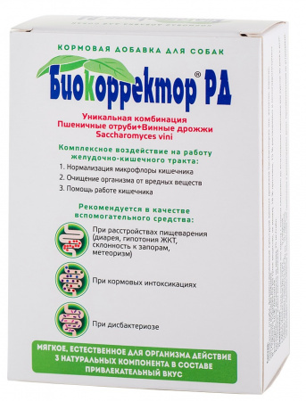 Кормовая добавка Биокорректор РД для нормализации работы желудочно-кишечного тракта, для собак, 90таблеток