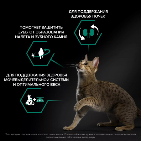 Сухой корм Purina PRO PLAN Sterilised Renal Plus для взрослых стерилизованных кошек, для поддержания здоровья почек, с лососем, 1,5 кг