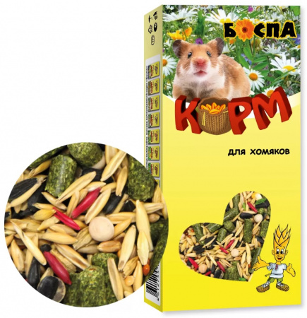 Сухой корм БОСПА для хомяков, 500г