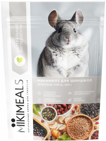 Сухой корм Mikimeals для шиншилл, 800г