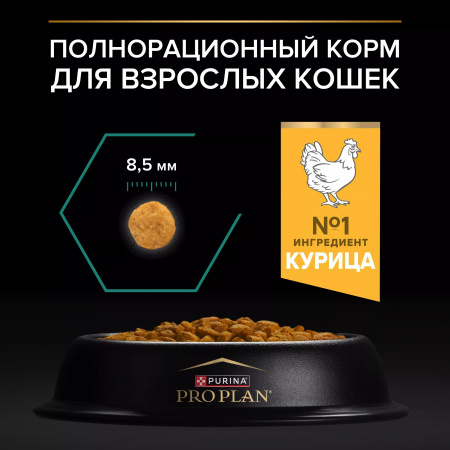 Сухой корм Purina PRO PLAN Renal Plus для взрослых кошек, для поддержания здоровья почек, с курицей, 10 кг