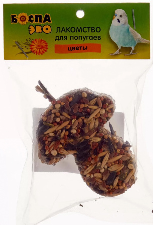 Лакомство БОСПА ЭКО для попугаев, Грибок цветы, 40г