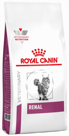 Сухой корм ROYAL CANIN Renal для взрослых кошек для поддержания функции почек, 4кг