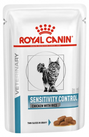 Влажный корм ROYAL CANIN Sensitivity control для взрослых кошек, при пищевой аллергии, 85г