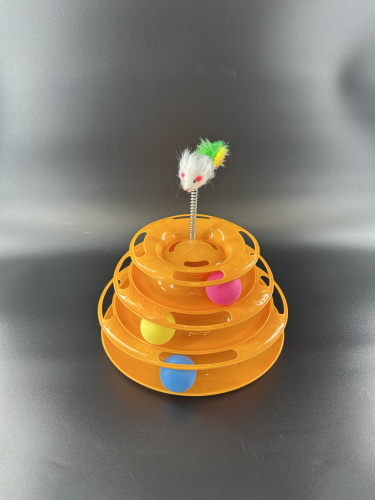 1_CT18086 Игрушка для кошек трек, оранжевый