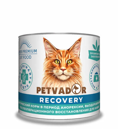 Влажный корм PETVADOR VETERINARY DIETS Recovery восстановительная диета для кошек 240г