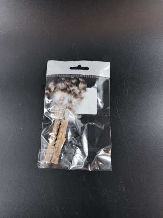 CT2304076 Игрушка для кошек палочка мататаби с пером и бубенцами, 6.6см (2шт)