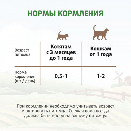 Лакомство Ферма кота Федора для кошек и котят, лакомые палочки из утки, 3х5г